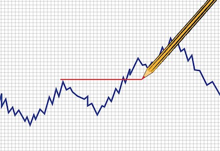 simsearch:400-04022621,k - forex or comodity chart isolated on white background Stockbilder - Microstock & Abonnement, Bildnummer: 400-04676808