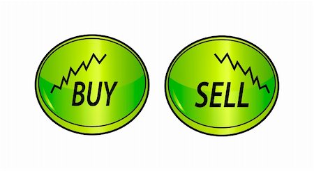 simsearch:400-05148042,k - exchange buttons sell and buy isolated on white background Stock Photo - Budget Royalty-Free & Subscription, Code: 400-04676813