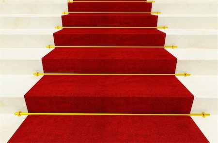 stair and red carpet fine 3d image background Stock Photo - Budget Royalty-Free & Subscription, Code: 400-04676916
