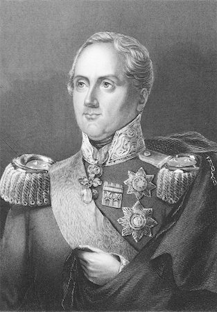 simsearch:400-06456570,k - Frederick Augustus I of Saxony (1750-1827) on engraving from the 1800s. King of Saxony duting 1805-1827. Engraved by A.H. Payne from a picture by H.Albert and published in London by Brian & Payne. Stock Photo - Budget Royalty-Free & Subscription, Code: 400-04676996