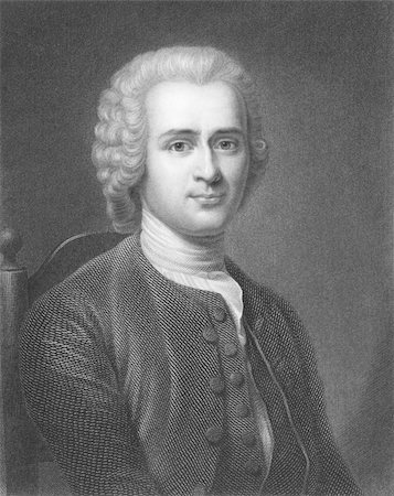 Jean-Jacques Rousseau (1712-1778) on engraving from the 1800s. Major Genevois philosopher, writer and composer. Engraved by R.Hart and published in London by Charles Knight, Ludgate Street. Foto de stock - Super Valor sin royalties y Suscripción, Código: 400-04677042
