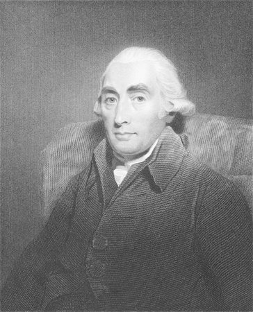 Joseph Black (1728-1799) on engraving from the 1800s. Scottish physician best known for his discoveries of latent heat, specific heat and carbon dioxide. Engraved by J.Pofselwhite from a picture by Raeburn and published in London by Charles Knight, Ludgate Street. Stock Photo - Budget Royalty-Free & Subscription, Code: 400-04677077