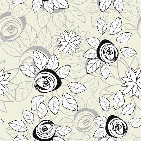 simsearch:400-04279579,k - Floral seamless pattern Stock Photo - Budget Royalty-Free & Subscription, Code: 400-04677306