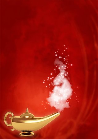 simsearch:400-07125324,k - Symbol performance of desires - magic lamp Stock Photo - Budget Royalty-Free & Subscription, Code: 400-04677338