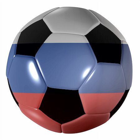 Traditional black and white soccer ball or football russian Stock Photo - Budget Royalty-Free & Subscription, Code: 400-04677494