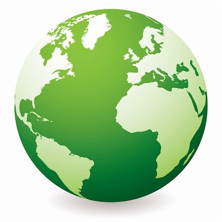 simsearch:400-04053812,k - green planet earth showing a green globe with drop shadow Foto de stock - Super Valor sin royalties y Suscripción, Código: 400-04677506