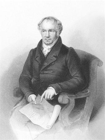 Alexander von Humboldt (1769-1859) on engraving from the 1800s. German naturalist and explorer. Engraved by A.H.Payne and published in London by Brain & Payne. Foto de stock - Royalty-Free Super Valor e Assinatura, Número: 400-04677547