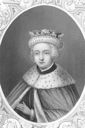 simsearch:400-06456570,k - Edward V (1470-1483) on engraving from the 1800s. King of England from 9 April 1483 until his deposition two months later. From a manuscript book in the library at Lambeth. Stock Photo - Budget Royalty-Free & Subscription, Code: 400-04677576
