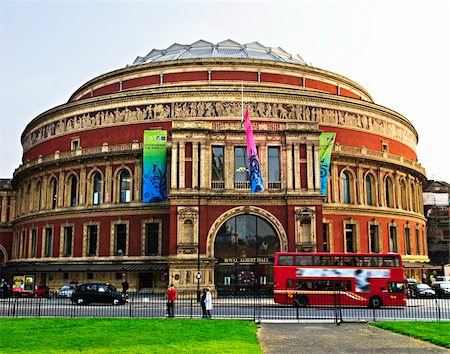 Royal Albert Hall building in London England Fotografie stock - Microstock e Abbonamento, Codice: 400-04678043