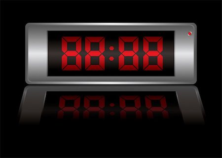 reloj digital - Blank digital alarm clock that you can change to any time you want Foto de stock - Super Valor sin royalties y Suscripción, Código: 400-04678448
