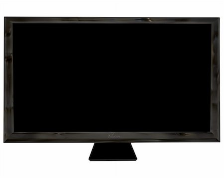 simsearch:400-04683563,k - Modern black flat screen  with room to add your own image Fotografie stock - Microstock e Abbonamento, Codice: 400-04678473