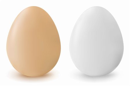 simsearch:400-04945068,k - brown and white realistic vector eggs Stockbilder - Microstock & Abonnement, Bildnummer: 400-04678652