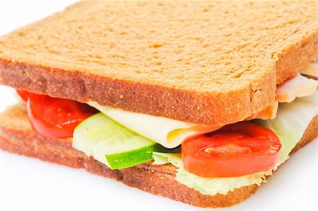 Part of fresh sandwich Stock Photo - Budget Royalty-Free & Subscription, Code: 400-04678934