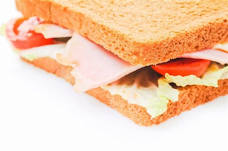 Part of fresh sandwich Stock Photo - Budget Royalty-Free & Subscription, Code: 400-04678932