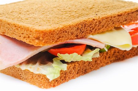 Part of fresh sandwich Stock Photo - Budget Royalty-Free & Subscription, Code: 400-04678933