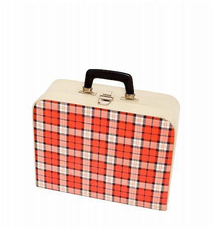 simsearch:400-04265520,k - Small vintage suitcase isolated on white Foto de stock - Super Valor sin royalties y Suscripción, Código: 400-04679464