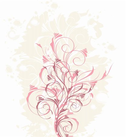 simsearch:400-04813899,k - Vector pastel floral background with pattern Stock Photo - Budget Royalty-Free & Subscription, Code: 400-04679718