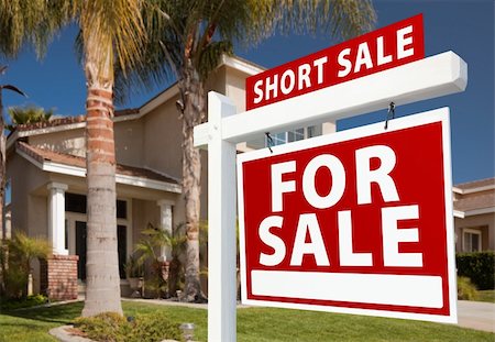 reclaimer - Short Sale Home For Sale Real Estate Sign and House - Right Side. Stock Photo - Budget Royalty-Free & Subscription, Code: 400-04679887