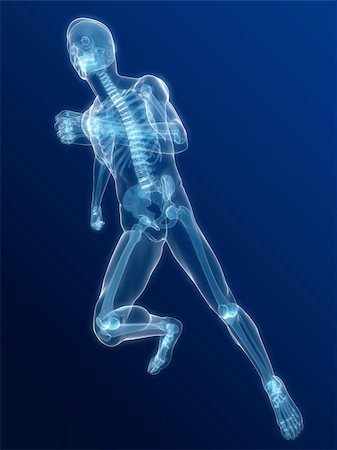 simsearch:400-04683335,k - 3d rendered illustration of a running skeleton Stock Photo - Budget Royalty-Free & Subscription, Code: 400-04670387