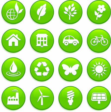 simsearch:400-07325408,k - Original vector illustration: environment elements icon set Stock Photo - Budget Royalty-Free & Subscription, Code: 400-04670702
