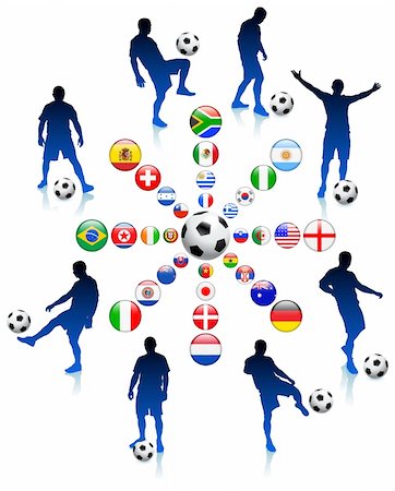 simsearch:400-04179019,k - 2010 Soccer Football Match Original Vector Illustration Stock Photo - Budget Royalty-Free & Subscription, Code: 400-04670818