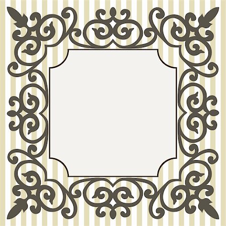 simsearch:400-04639858,k - Vintage frame with ornaments, vector illustration. File included Eps v8 and 300 dpi JPG Stock Photo - Budget Royalty-Free & Subscription, Code: 400-04671019