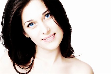 simsearch:400-05192072,k - Portrait d'une belle jeune femme caucasienne avec beaux yeux bleus Photographie de stock - Aubaine LD & Abonnement, Code: 400-04671095