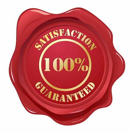 Satisfaction Guaranteed seal.  Please check my portfolio for more seal illustrations. Stock Photo - Budget Royalty-Free & Subscription, Code: 400-04671507