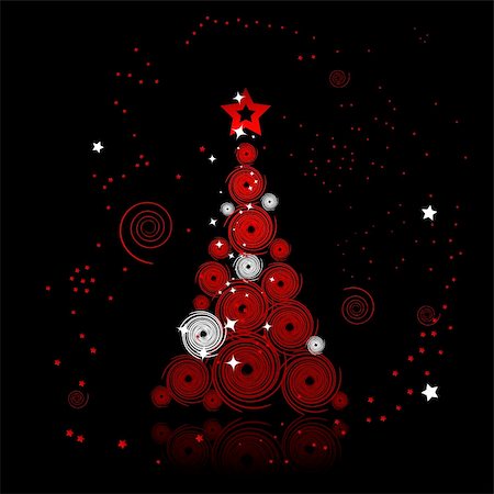 Christmas tree beautiful Stock Photo - Budget Royalty-Free & Subscription, Code: 400-04671501