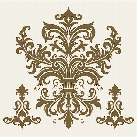 vector ornament In flower style Photographie de stock - Aubaine LD & Abonnement, Code: 400-04671647