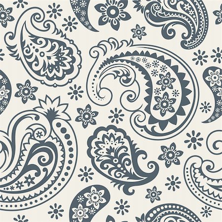 simsearch:400-05132616,k - Seamless background from a paisley ornament, Fashionable modern wallpaper or textile Stock Photo - Budget Royalty-Free & Subscription, Code: 400-04671709