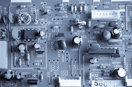 simsearch:400-04276984,k - electronic curcuit board in blue tone Stock Photo - Budget Royalty-Free & Subscription, Code: 400-04671815