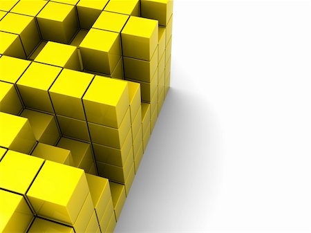 simsearch:400-04202615,k - abstract 3d illustration of yellow boxes background Photographie de stock - Aubaine LD & Abonnement, Code: 400-04672515
