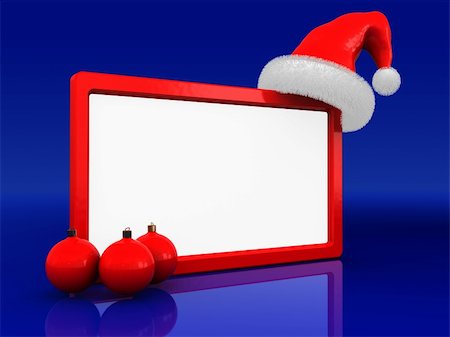 simsearch:400-05701397,k - abstract 3d illustration of christmas frame over blue background Fotografie stock - Microstock e Abbonamento, Codice: 400-04672631