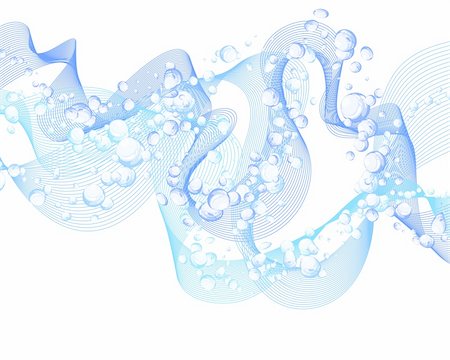 simsearch:400-04989877,k - Abstract water vector background with bubbles of air Stock Photo - Budget Royalty-Free & Subscription, Code: 400-04672859