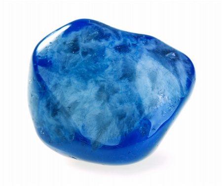 simsearch:400-05160447,k - Mineral Blue Agate isolated on a white background Photographie de stock - Aubaine LD & Abonnement, Code: 400-04673011