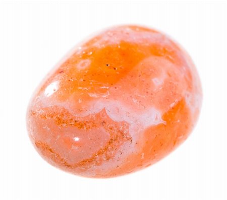 Carnelian mineral isolated on a white background Stock Photo - Budget Royalty-Free & Subscription, Code: 400-04673030