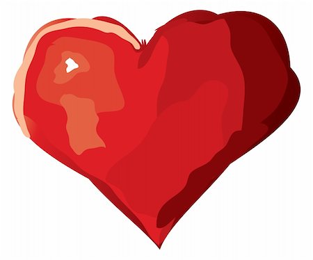 simsearch:400-04558459,k - Abstract hamd drawn heart. Vector illustration. Fotografie stock - Microstock e Abbonamento, Codice: 400-04673603