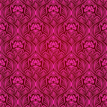 simsearch:400-05139120,k - Red seamless wallpaper pattern Stock Photo - Budget Royalty-Free & Subscription, Code: 400-04684423