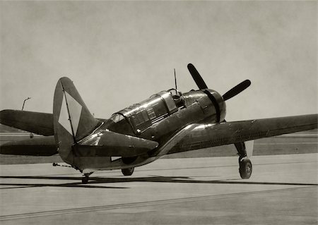 World War II era navy Helldiver airplane Stock Photo - Budget Royalty-Free & Subscription, Code: 400-04684493