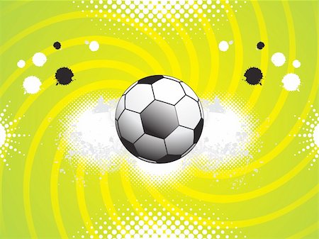 abstract sports grunge based background with football vector illustration Stock Photo - Budget Royalty-Free & Subscription, Code: 400-04684619