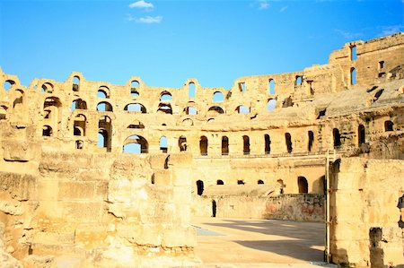 Africa, Tunis, el Djem - The Colosseum Stock Photo - Budget Royalty-Free & Subscription, Code: 400-04684652