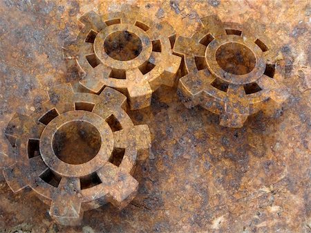 scab - Background from rusty old gears and a metal leaf Stock Photo - Budget Royalty-Free & Subscription, Code: 400-04684744