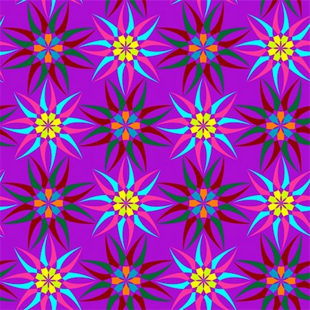 abstract seamless pattern, flowers texture; vector art illustration Stock Photo - Budget Royalty-Free & Subscription, Code: 400-04684780