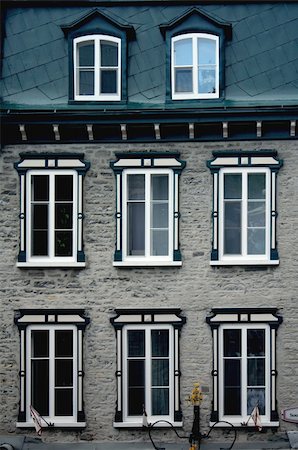 Stoned house wall in Quebec City Stock Photo - Budget Royalty-Free & Subscription, Code: 400-04685093