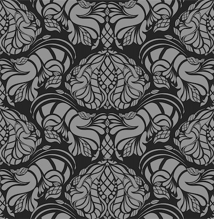 simsearch:400-04686213,k - Vector beauty royal decorative seamless floral ornament Stock Photo - Budget Royalty-Free & Subscription, Code: 400-04686138