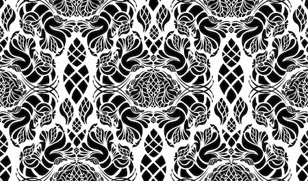 simsearch:400-04836742,k - Vector beauty royal decorative seamless floral ornament Foto de stock - Super Valor sin royalties y Suscripción, Código: 400-04686141