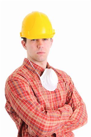 Portrait of worker. Isolated over white. Stock Photo - Budget Royalty-Free & Subscription, Code: 400-04686714