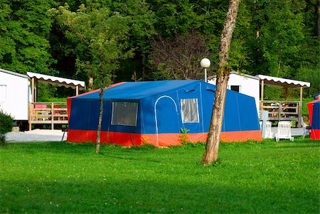 raphtong (artist) - big tent on grass for holidays Fotografie stock - Microstock e Abbonamento, Codice: 400-04686826