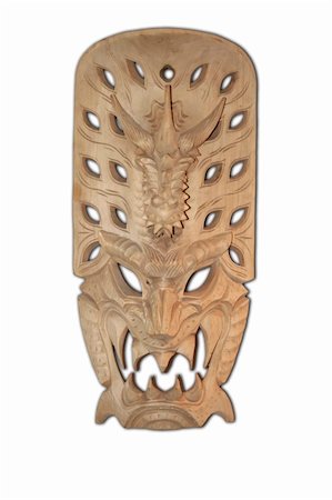 traditional ifugao wooden spirit mask from banaue northern luzon in the philippines Fotografie stock - Microstock e Abbonamento, Codice: 400-04687231